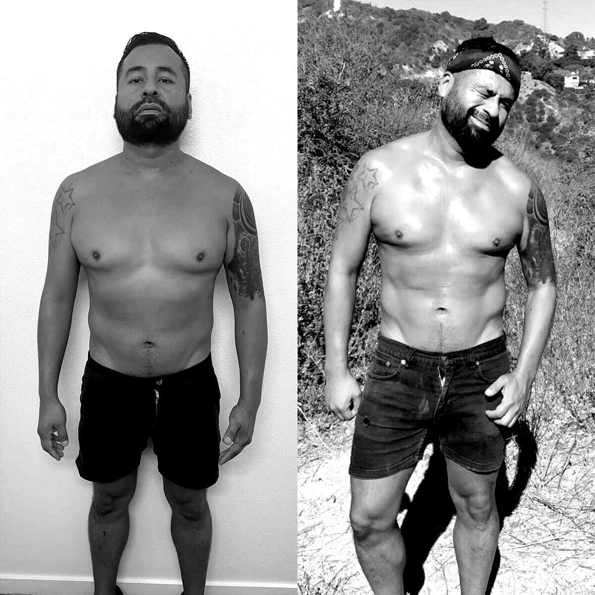 Beast Body Fit: Before & After B&W