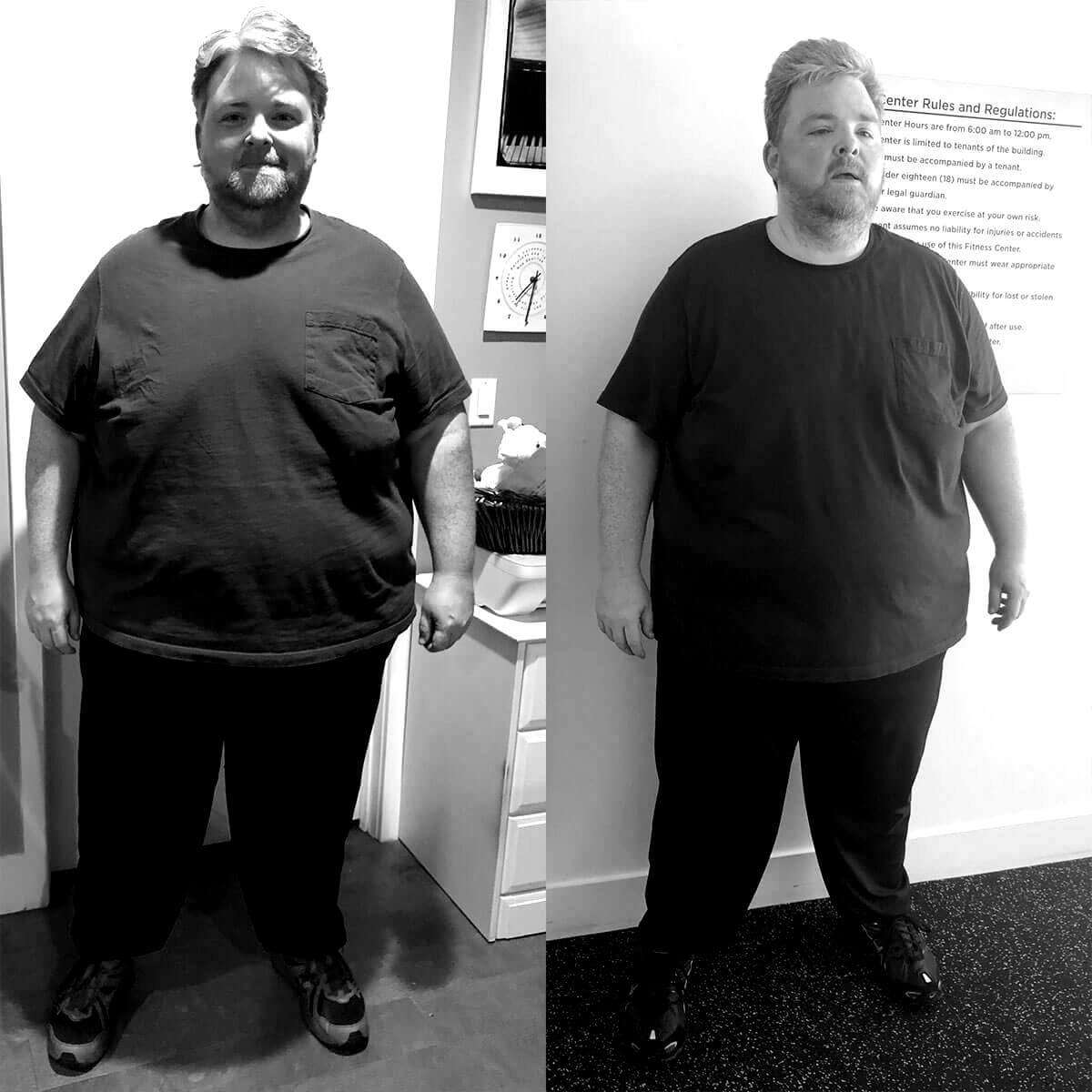 Beast Body Fit: Before & After B&W