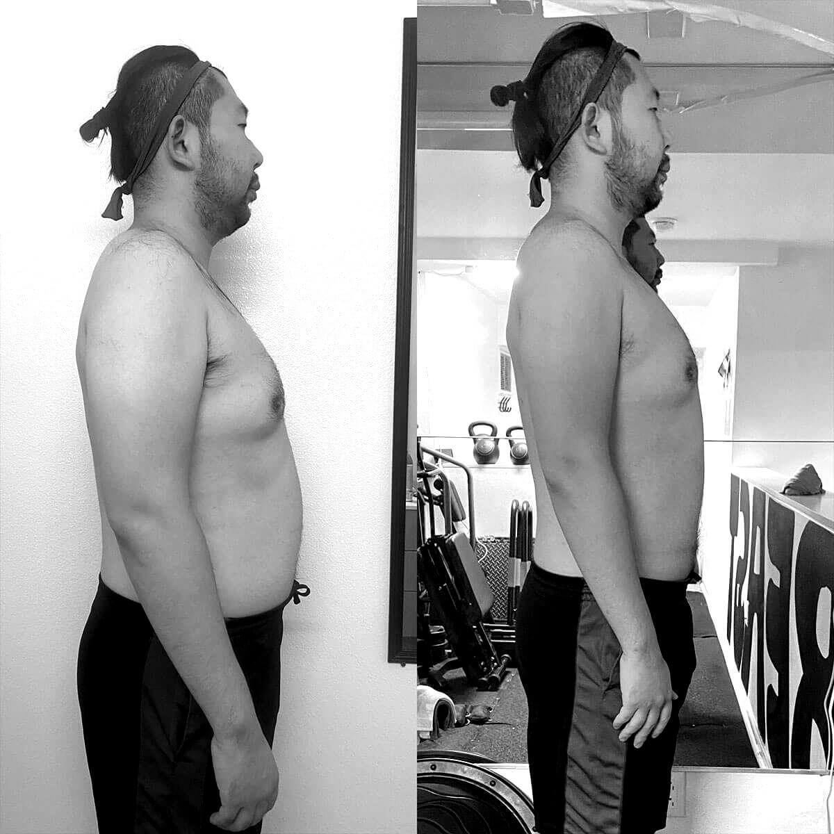 Beast Body Fit: Before & After B&W