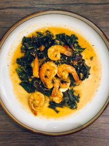 Curry Shrimp and Sauteed Kale-01